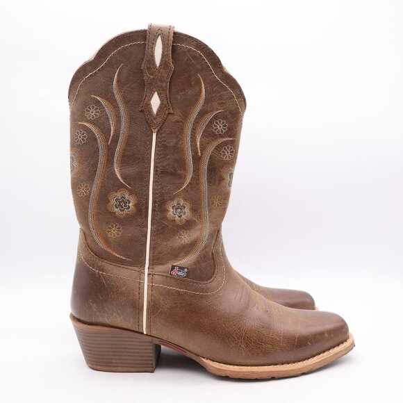 Justin Boots Shoes - Justin Gypsy Women’s Size 10 B Cowgirl Western Boot Brown Leather Pull On